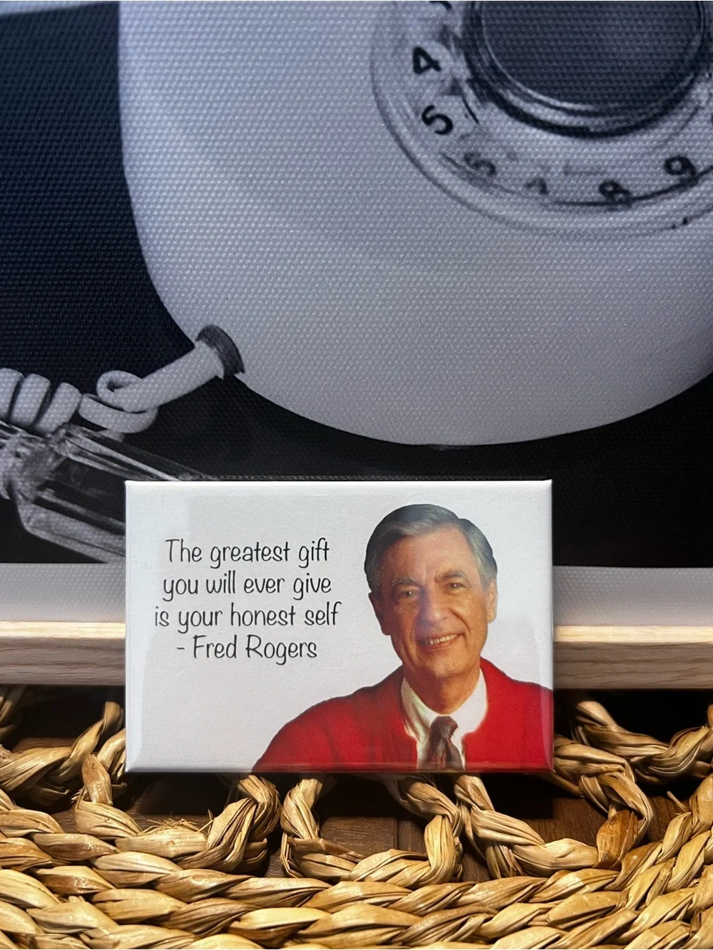Mr Roger advise rectangular magnet.